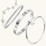 4-teilige Armband-Set "Silvio"