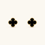 Clover Ohrringe Schwarz