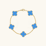Clover Armband Blau