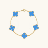 Clover Armband Blau