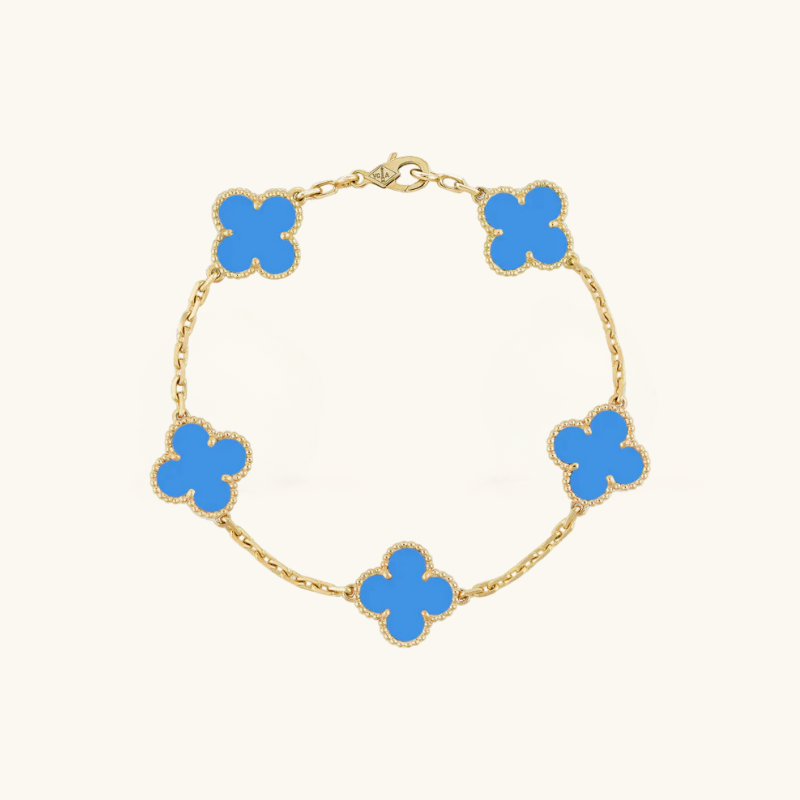 Clover Armband Blau