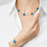 KLEEBLATT | Blauer Armband