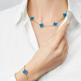 KLEEBLATT | Blauer Armband