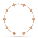 KLEEBLATT | 10 Motive Pink Halskette
