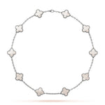 KLEEBLATT | 10 Motive Silber Halskette