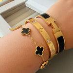 3-Teiliges Armband-Set Schwarz