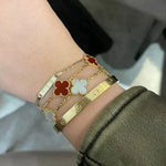 KLEEBLATT | Rotes Armband