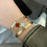 KLEEBLATT | Rotes Armband