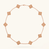 KLEEBLATT | 10 Motive Pink Halskette
