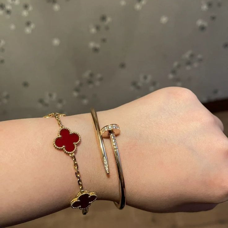 Clover Armband Rot