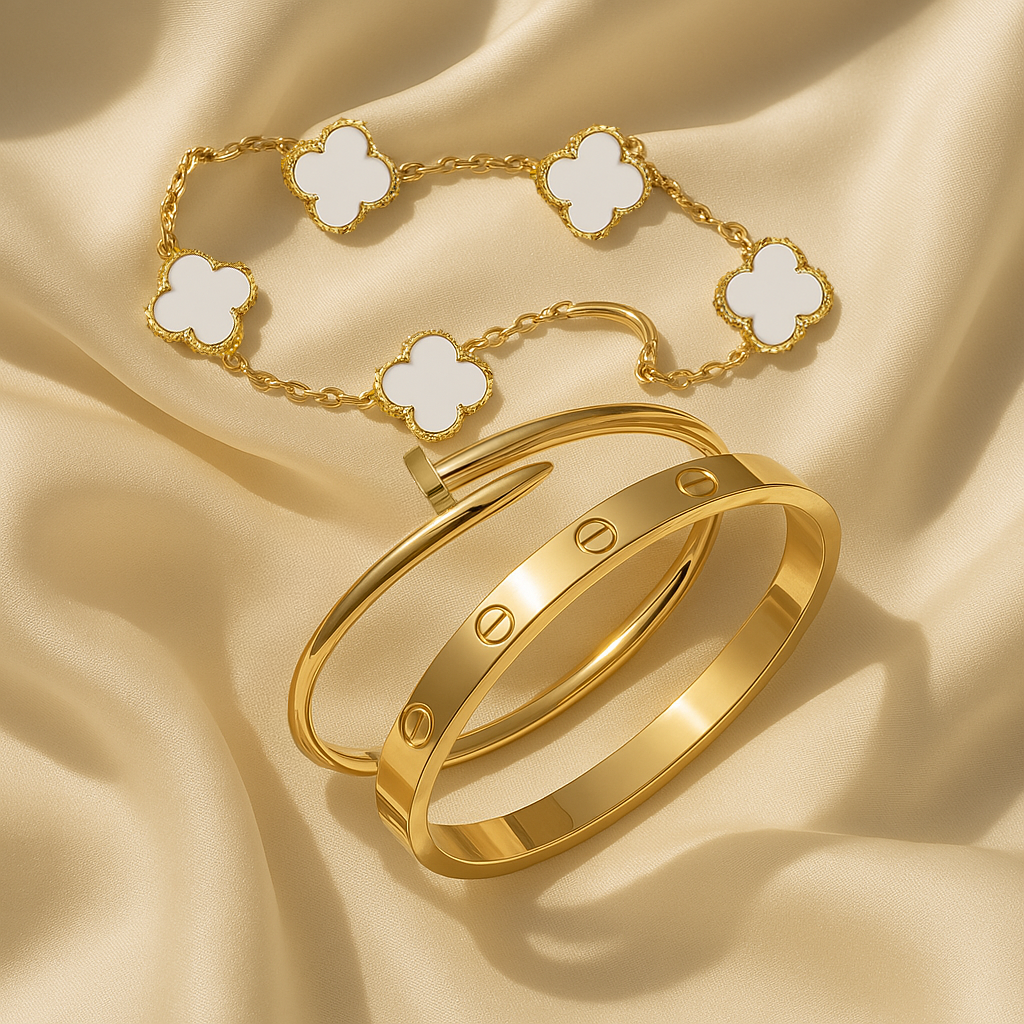 Miami Lumière Armbandset Weiß