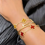 Clover Armband Rot
