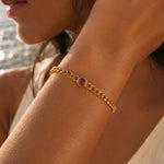 Geburtsstein Kettenarmband