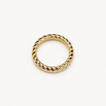 Skulptierter Twist Goldring
