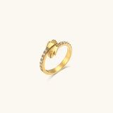 Amaryllis Schimmernder Ring in Gold