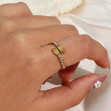 Amaryllis Schimmernder Ring in Gold