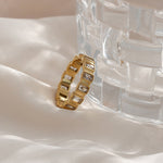 Calla Funkelnder Ring in Gold