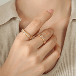 Calla Funkelnder Ring in Gold