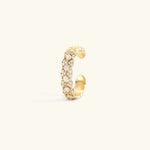 Camille Gemusterter Ring in Gold