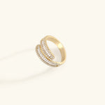 Candice Offener Ring in Gold