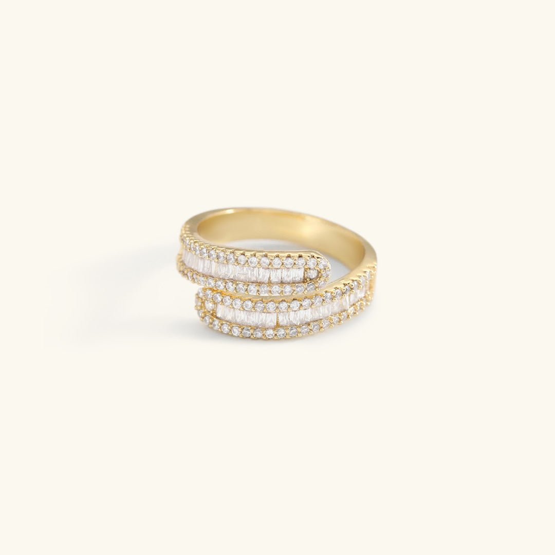 Candice Offener Ring in Gold