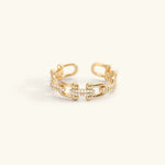 Chloe Offener Ring in Gold