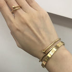 SPIKE | Armband aus Roségold, dünn