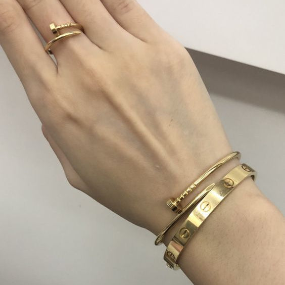 SPIKE | Armband aus Roségold, dünn