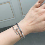 SPIKE | Dünnes Silberarmband
