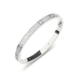 Eternity Link Poliertes Armband in Silber