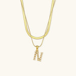 Fiona Initialenhalskette in Gold