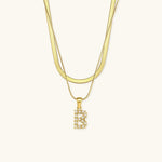 Fiona Initialenhalskette in Gold