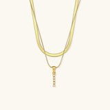 Fiona Initialenhalskette in Gold
