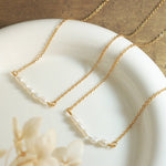Fleur Perlenhalskette in Gold