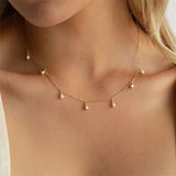 Freeda Perlenhalskette in Gold