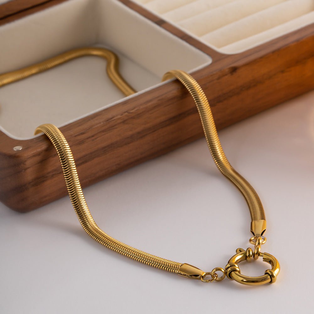 Gabriella Schlangenkette Halskette in Gold