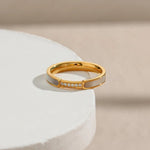 Gabrielle Schmaler Ring in Gold
