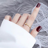 Gabrielle Schmaler Ring in Gold