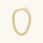 Gianna Grobe Gliederhalskette in Gold
