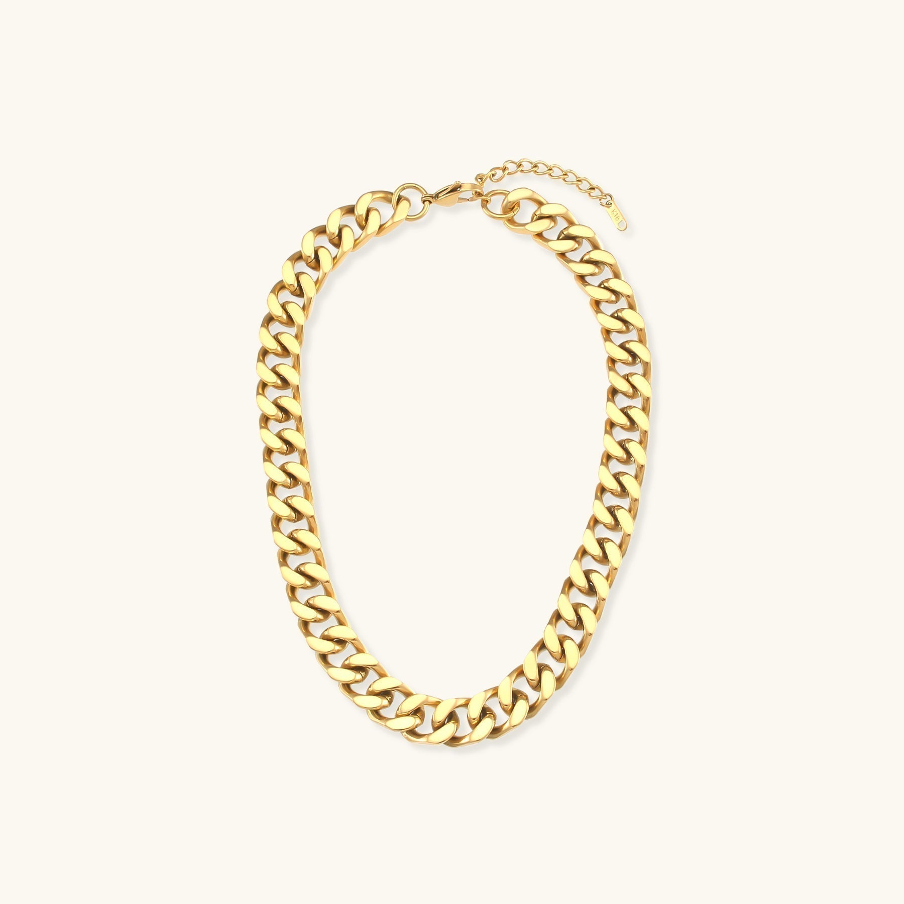 Gianna Grobe Gliederhalskette in Gold