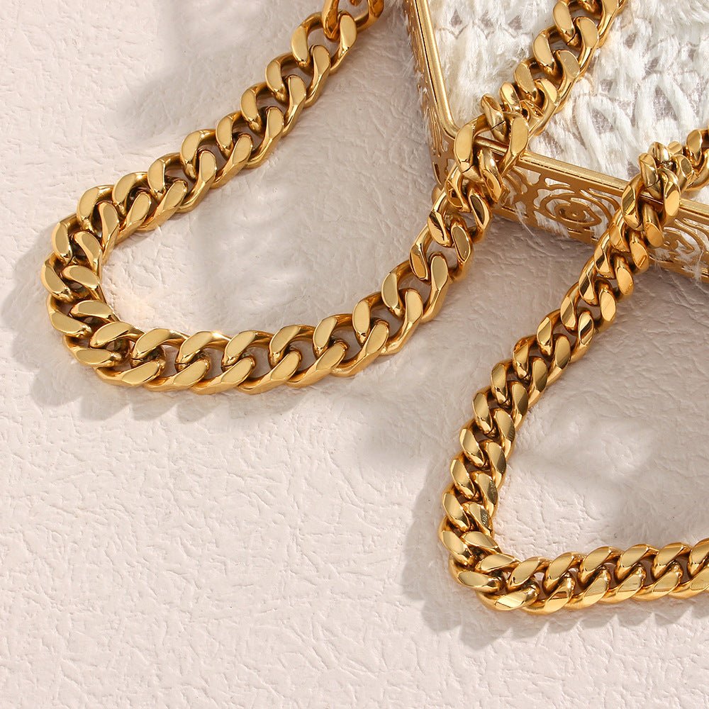 Gianna Grobe Gliederhalskette in Gold