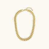 Gianna Grobe Gliederhalskette in Gold