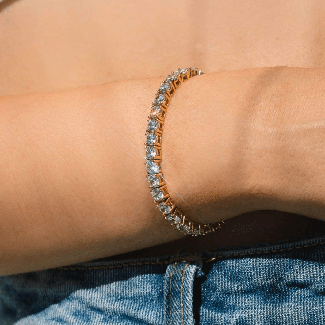 Tennisarmband in Gold