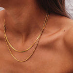 Hailey Layering-Halskette in Gold