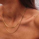 Hailey Layering-Halskette in Gold