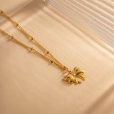 June Schleifenhalskette in Gold
