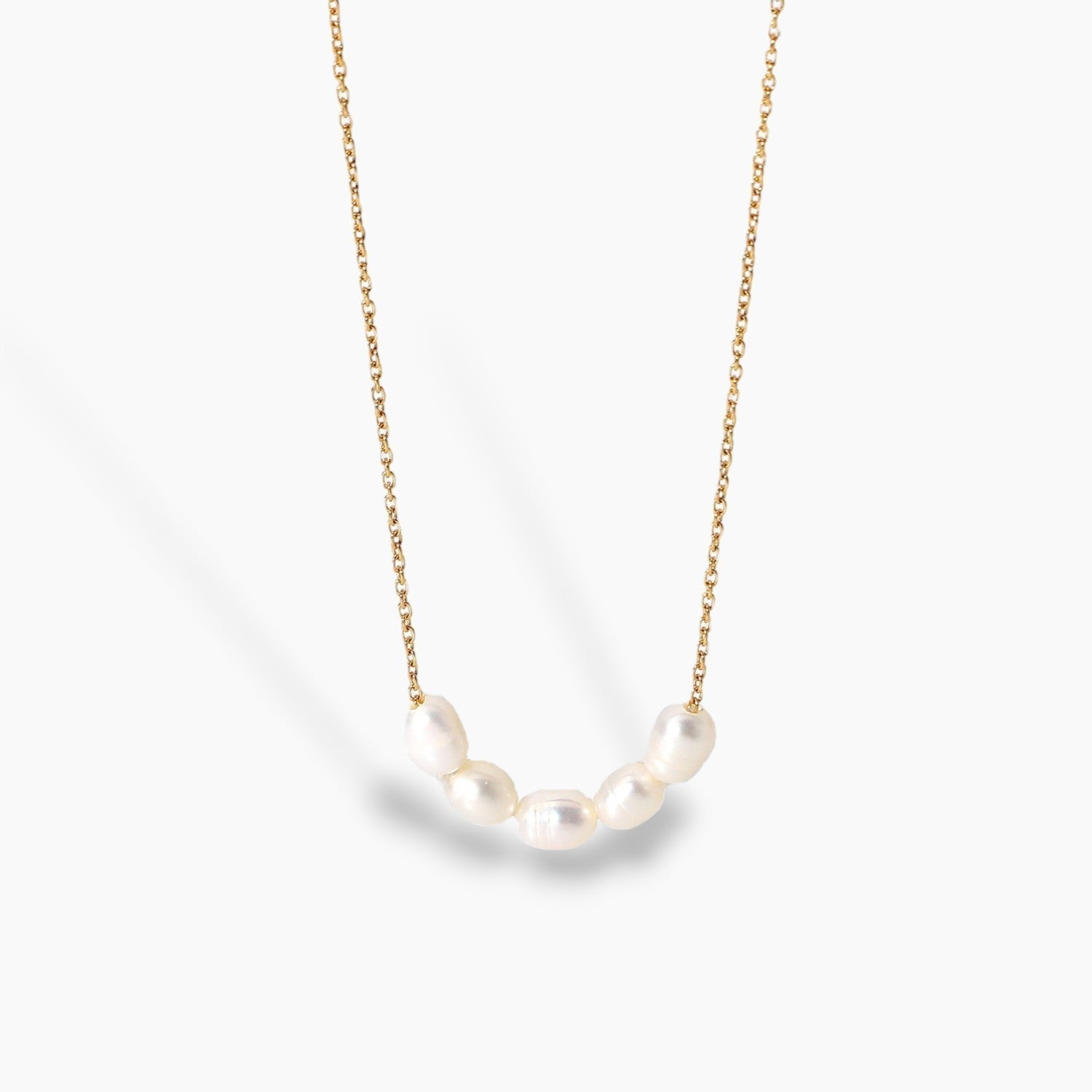 Kona Perlenhalskette in Gold