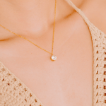 Kyla Solitärhalskette in Gold