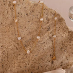Laney Perlenhalskette in Gold