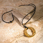 Leonora Ringhalskette in Gold